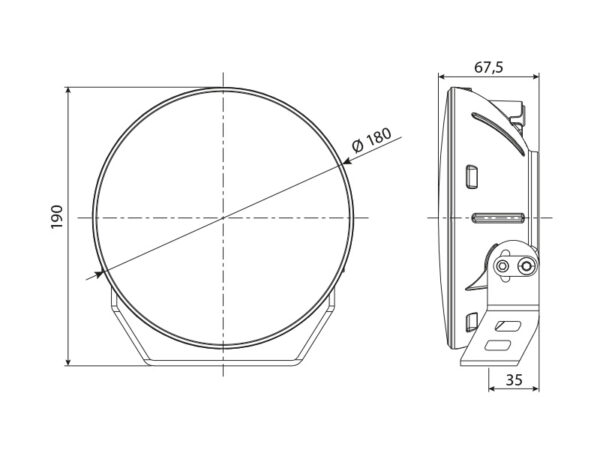 DÍÓÐUKASTARI 7" OPERATOR  / 9-36V 64W - Image 3