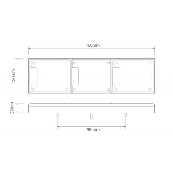 DÍÓÐUAFTURLJÓS P/BR/ST/Þ 460X130X33MM - Image 2