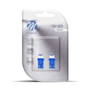 DÍÓÐUPERA 12V W5W T10 BLÁ STUNGUPERA