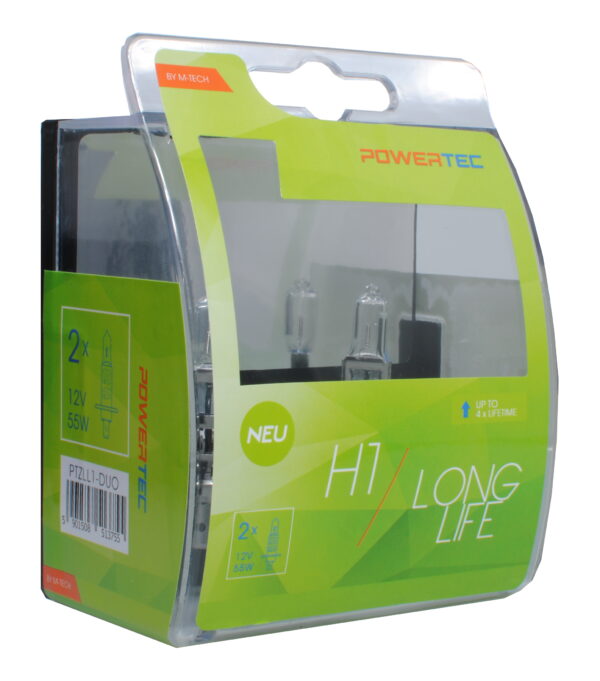 LJÓSAPERA 12V H1 55W LONG LIFE 2 STK