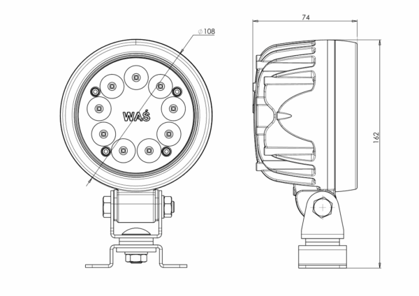 DÍÓÐUVINNULJÓS KRINGLÓTT 66W DIFFUSION - Image 4
