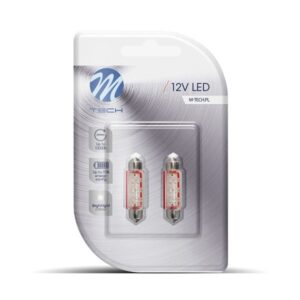 DÍÓÐUFLÖSKUPERA 12V 41MM RAUÐ