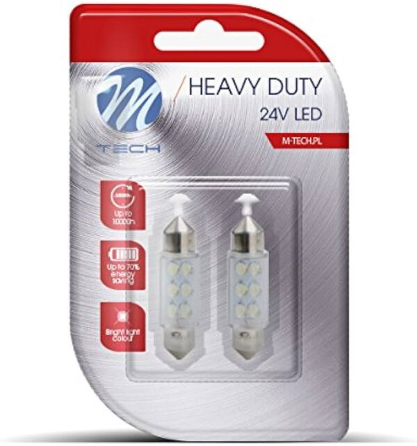 DÍÓÐUFLÖSKUPERA 24V HVÍT 41MM