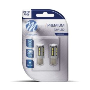 DÍÓÐUPERA 12V BA15S HVÍT 18XSMD5730 CANB