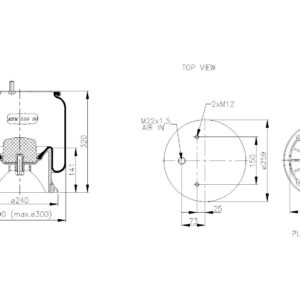 LOFTPÚÐI SAF 2618V E-5 PLAST