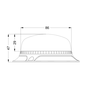 DÍÓÐUBLIKKLJÓS 12/24V Á TOPP BOLTAÐ