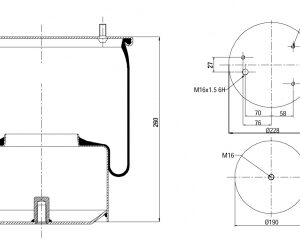LOFTPÚÐI DAF CF85/XF95/XF105
