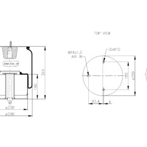 LOFTPÚÐI VOLVO FRAMAN