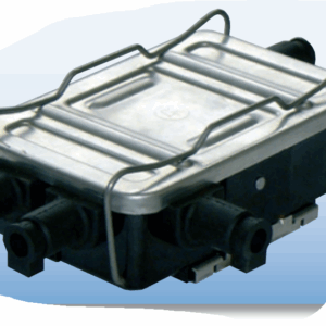 TENGIDÓS MIÐLUNGS 4STÚTAR PLAST M/SKRÚFN