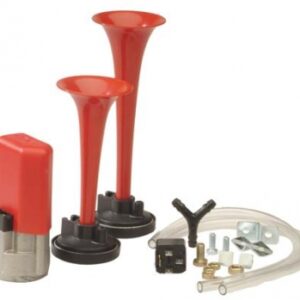 FLAUTA 12V TVÖFALDUR LÚÐUR RAUÐUR