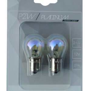 LJÓSAPERA 12V 21W BA15S GLÆR/GUL 2 STK