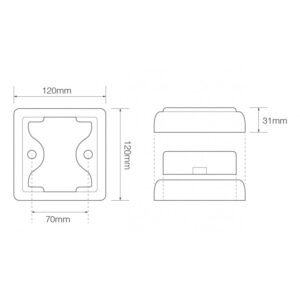DÍÓÐUAFTURLJÓS PARK/BREMSA 12-24V
