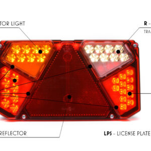 AFTURLJÓS VINSTRA M/ÞRÝH. P/B/S/Þ/BAKK