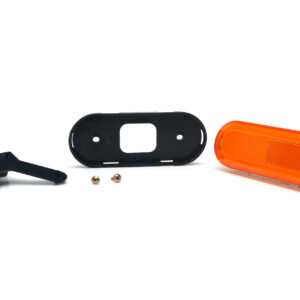 DÍÓÐUHLIÐARLJÓS GULT SPORÖSKJULAGAÐ NEON