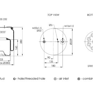 LOFTPÚÐI MERCEDES ACTROS MP 4