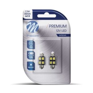 DÍÓÐUPERA 12V PULSA 36MM HVÍT 2 STK