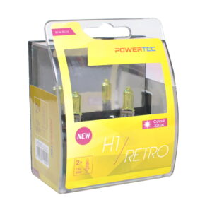 LJÓSAPERA 12V H1 55W RETRO GUL 2 STK