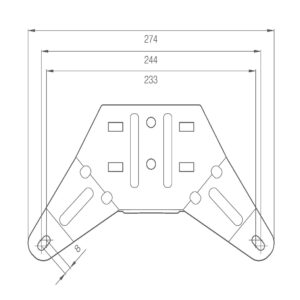 DÍÓÐUBLIKKLJÓS GULT 1103MM BOLTAÐ