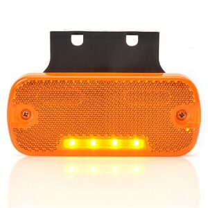 DÍÓÐUHLIÐARRLJÓS GULT M/BRACKETI