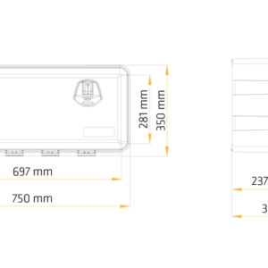 VERKFÆRAKASSI PLAST  750LX300WX350H