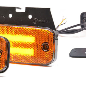 DÍÓÐUHLIÐARLJÓS GULT M/STEFNULJÓSI