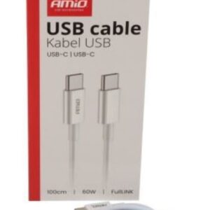 HLEÐSLUSNÚRA USB-C / USB-C 1,5M 60W