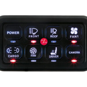 TAKKABORÐ 8 TAKKA M/RELAY OG ÖRYGGJAHÚSI