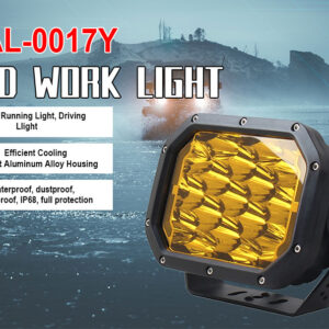 DÍÓÐUKASTARI 7" 170W M/PARKI GULUR