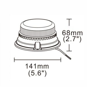 DÍÓÐUBLIKKLJÓS GULT M/SEGLI SÍG. KVEI.