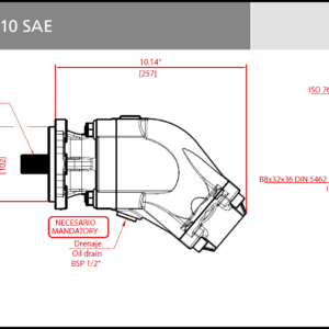 STIMPILDÆLA 110L 45°  VINSTRI DIN5462