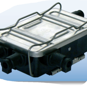 TENGIDÓS MIÐLUNGS 4STÚTAR PLAST M/SKRÚFN