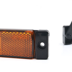 DÍÓÐUHLIÐARLJÓS GULT 130X32MM/BRACKETI