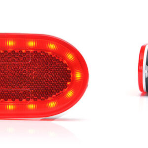 DÍÓÐUBREIDDARLJÓS RAUTT SPORÖSKJULAGAÐ