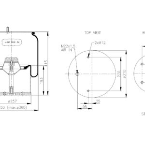 LOFTPÚÐI GIGANT m/FJÓRUM UNDIR OG 2 UPPI