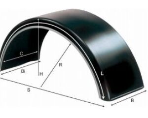 AURBRETTI 450 X 1990MM / HVÍT RÖND