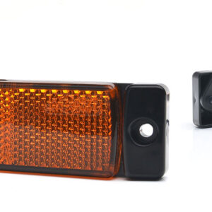 DÍÓÐUHLIÐARLJÓS GULT 130X32X15 M/BRACK