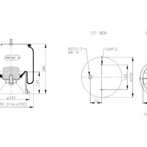 LOFTPÚÐI SAF 2618 CONTI 4004 NP03 158mm