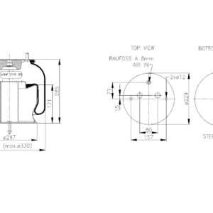 LOFTPÚÐI SCANIA FRAMAN HIGH
