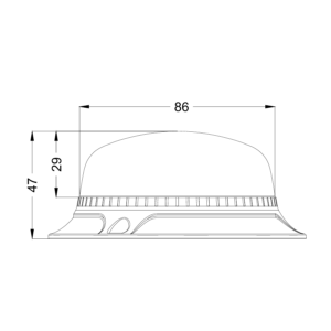 DÍÓÐUBLIKKLJÓS 12/24V Á TOPP BOLTAÐ