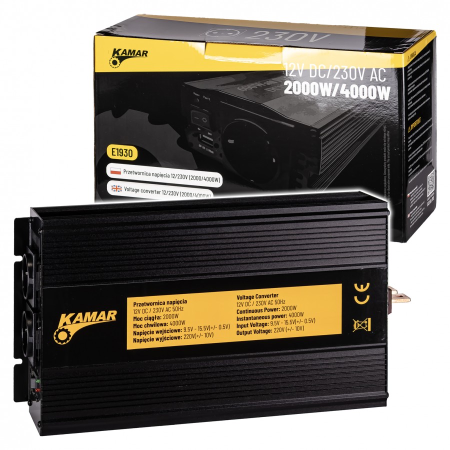 STRAUMBREYTIR 12 – 230V 2000/4000W