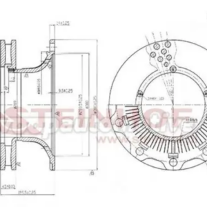 BREMSUDISKUR BPW 377MM