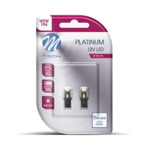 DÍÓÐUPERA 12V W5W HVÍT 2 STK T10