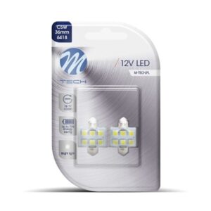 DÍÓÐUPERA 12V PULSA 36MM HVÍT