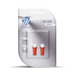 DÍÓÐUPERA 12V T5 W1,2W  RAUÐ