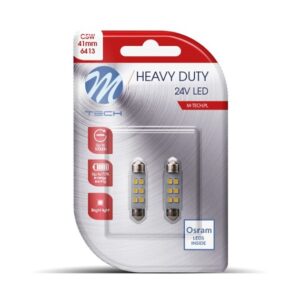 DÍÓÐUPERA 24V PULSA 41MM HVÍT C5W