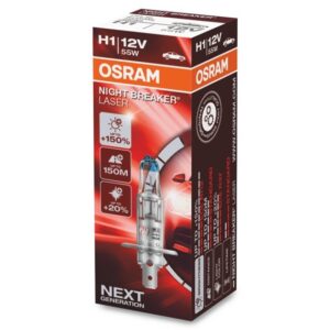 LJÓSAPERA 12V H1 NIGHT BREAKER LASER