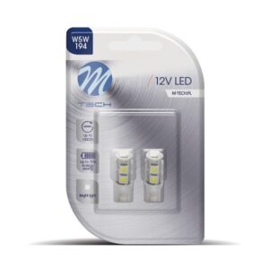 DÍÓÐUPERA 12V W5W T10 HVÍT STUNGUPERA