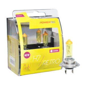 LJÓSAPERA 12V H7 55W RETRO/GUL 2 STK